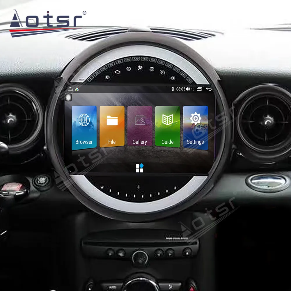 

For MINI Cooper R56 R55 R57 Android Car Radio Multimedia Player GPS Navigation Headunit Auto Stereo Tape Recorder IPS Screen