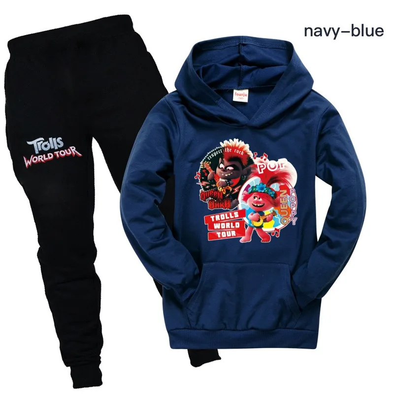 Детских футболок с рисунками из мультфильма тролли 2 Сезон весна-осень Хлопковое