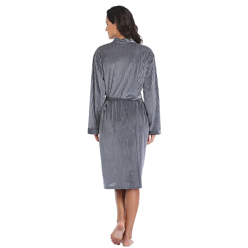 Халат-кимоно Женский демисезонный на шнуровке с длинным рукавом 2021 | Женская