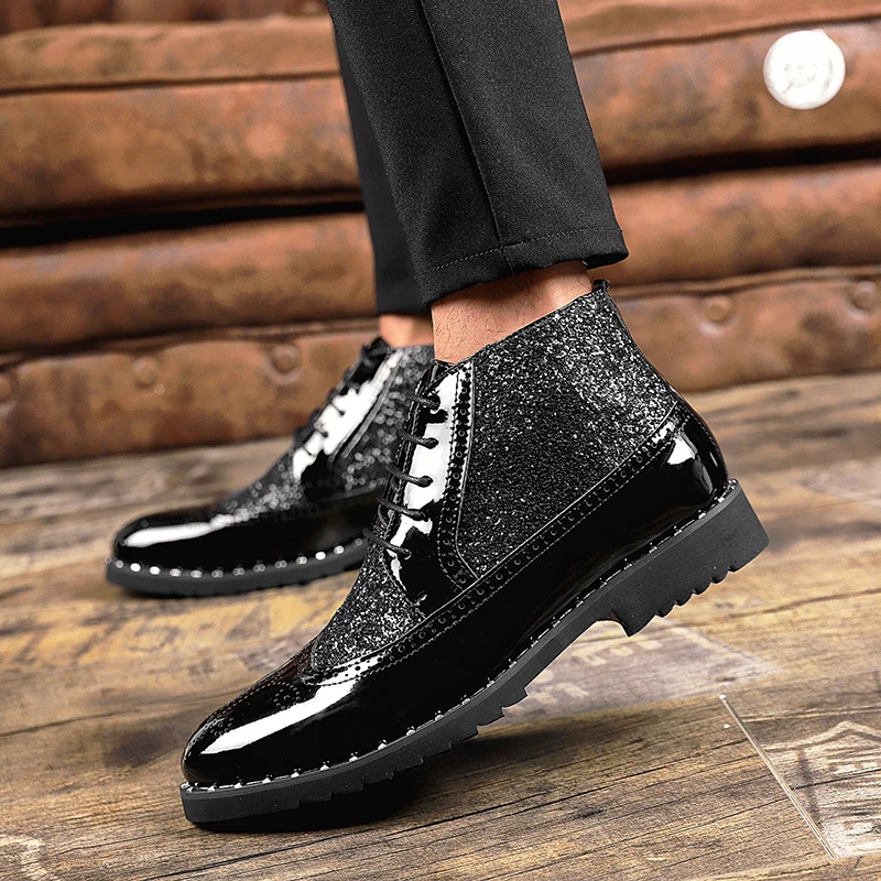 

leather shoes men luxury brand mens club casual designer shoes men high quality brogue shoes chaussure homme erkek ayakkabi j3
