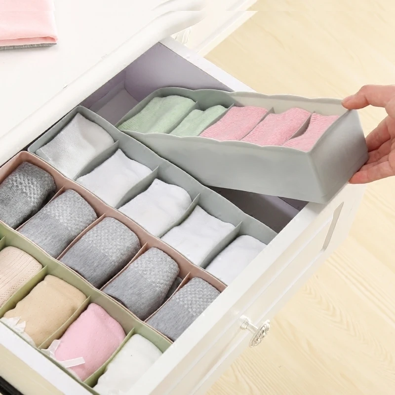 Ящик для хранения 5 носков ящик плотный пластиковый домашнего нижнего белья