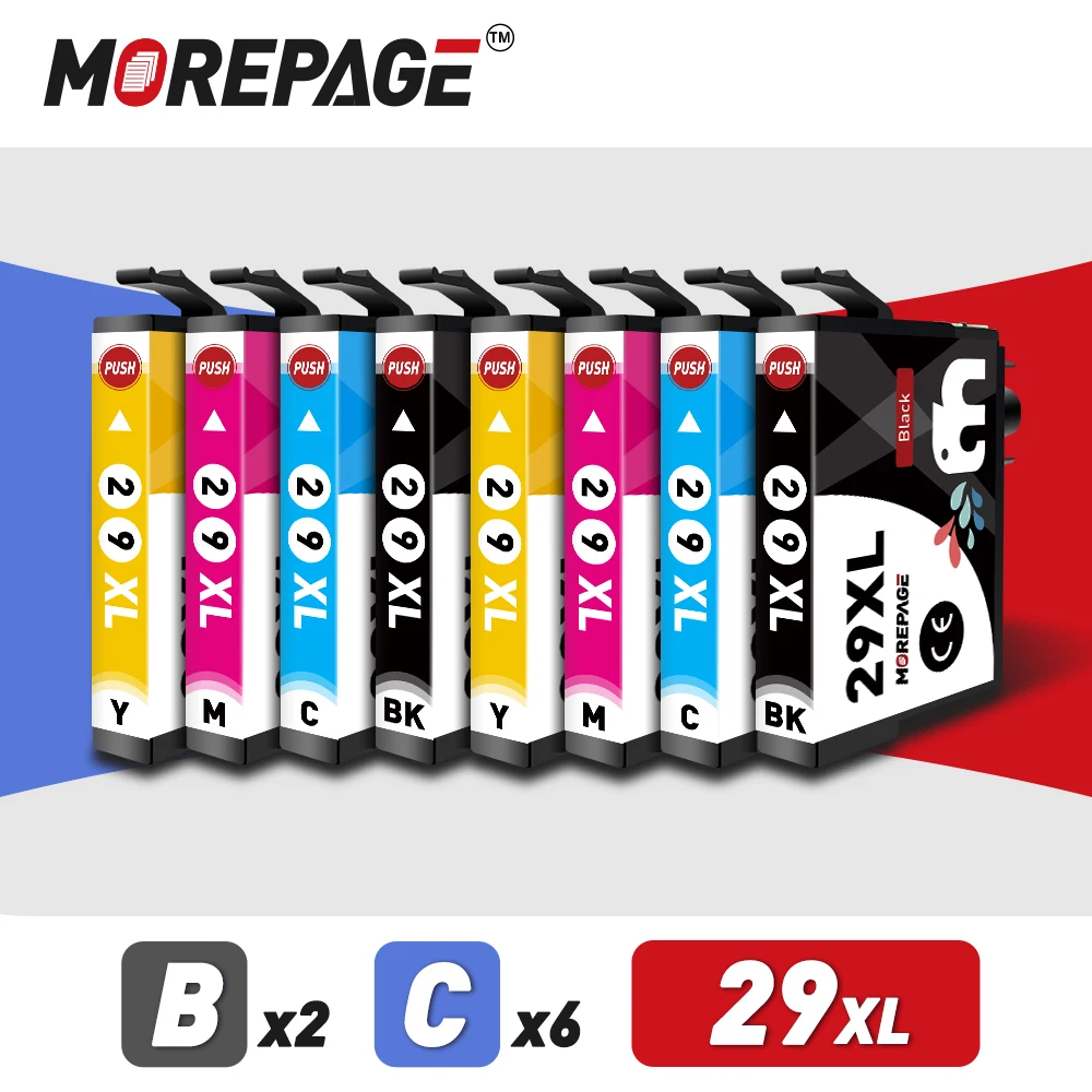 

MorePage Compatible T2991 29 29XL Ink Cartridge For EPSON XP 235 245 332 335 432 435 247 442 345 255 257 352 355 452 455 Printer