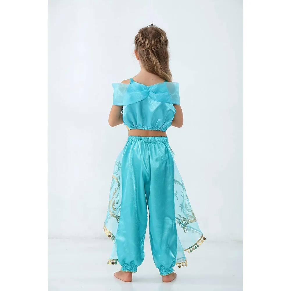 Хэллоуин вечерние праздничное платье для девочки с рисунком &quotАладдин&quot Жасмин