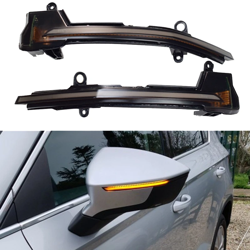 

Динамический светодиодный указатель поворота, 2 шт., индикатор зеркала заднего вида, мигалка для Seat Ateca Cupra Tarraco 2016-2019 FR Xcellence