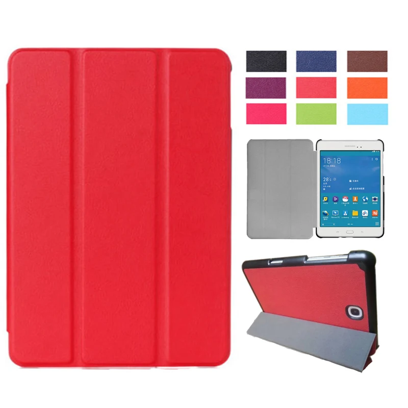 

Магнитный чехол для Samsung Galaxy Tab A 8,0, 2015 дюйма, T350, T355, подставка из искусственной кожи, Жесткий Чехол для Tab A 8,0, фотосессия, P355