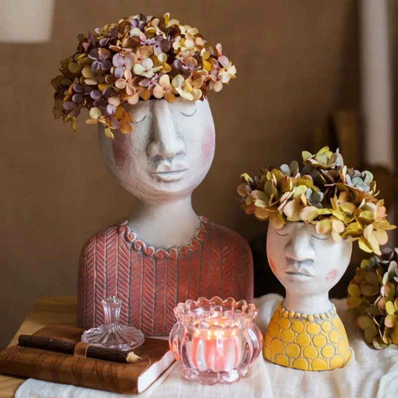 Керамические маленькие горшки для растений поэт сад портрет цветочный горшок