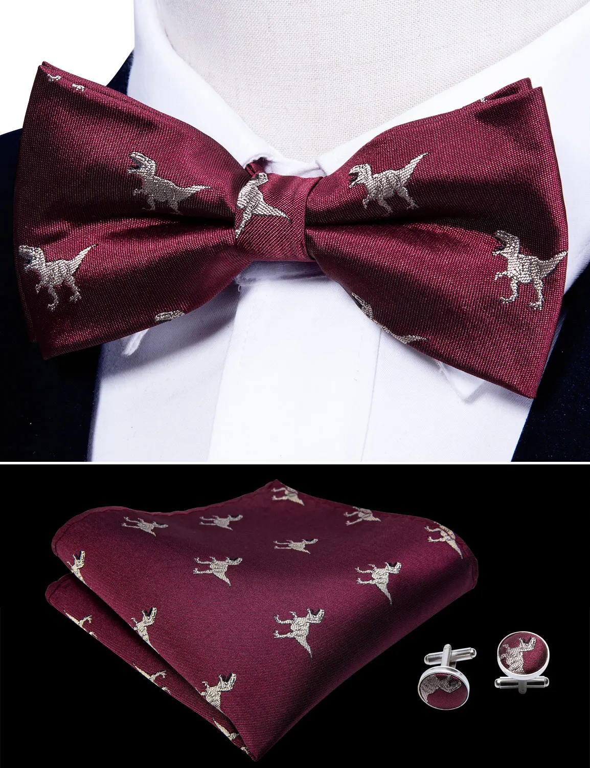 Новое поступление 2019 мужские галстуки-бабочки Красный Мужской Свадебный