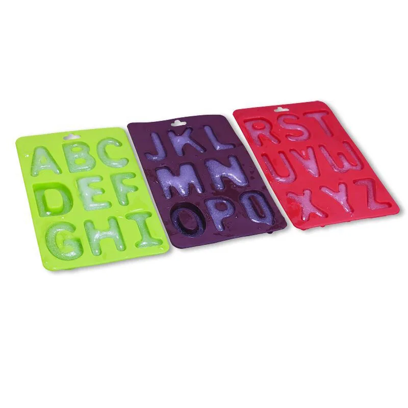 3 шт буквы силиконовые Алфавит формы для DIY торта на день рождения украшения