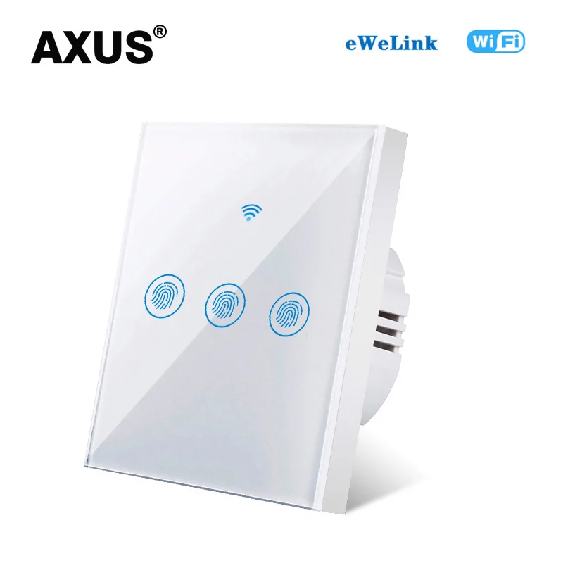 Умный беспроводной настенный выключатель AXUS 220 В Wi Fi сенсорный светильник