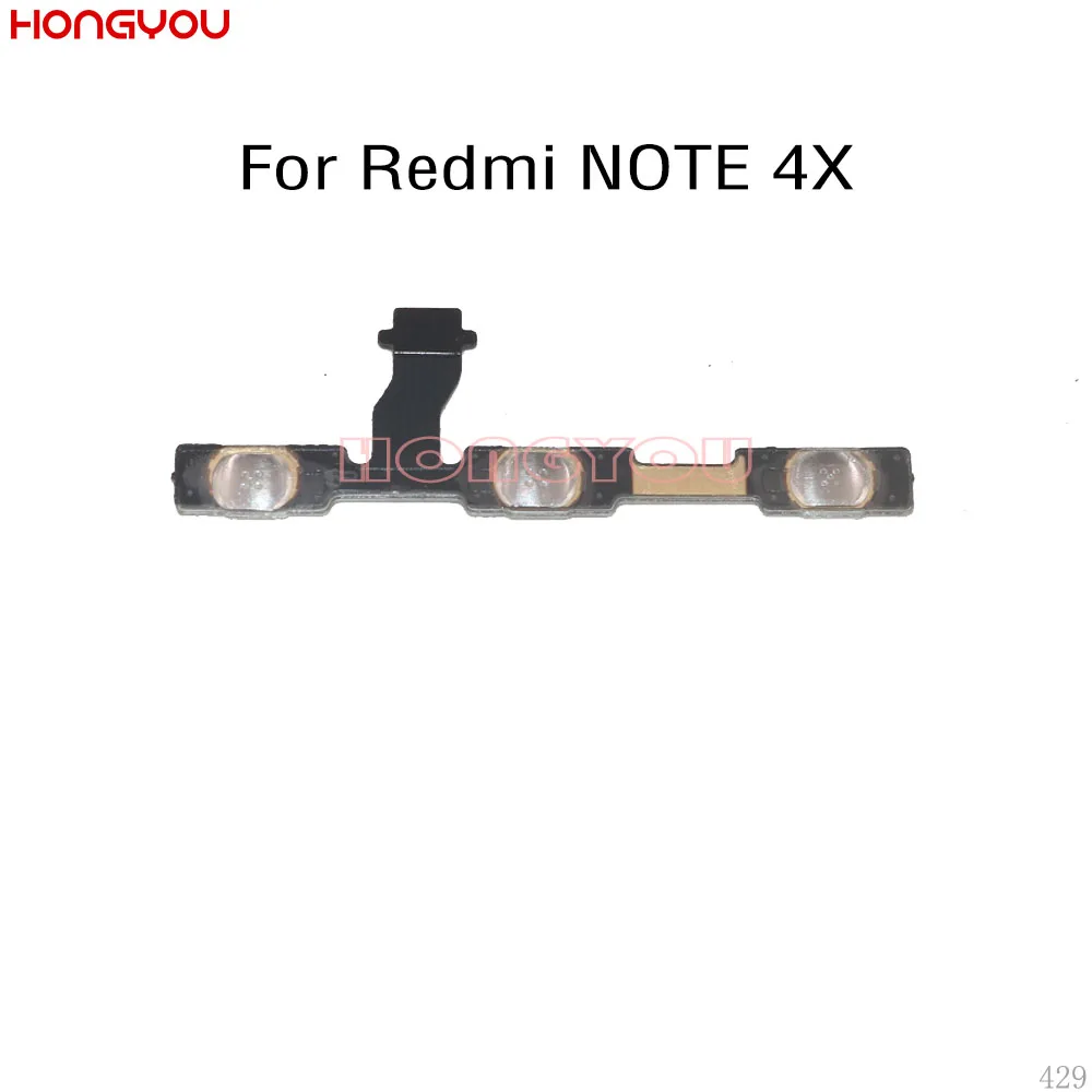50 шт./партия для Xiaomi Redmi Note 4x кнопка включения и Кнопки громкости вкл/выкл гибкий