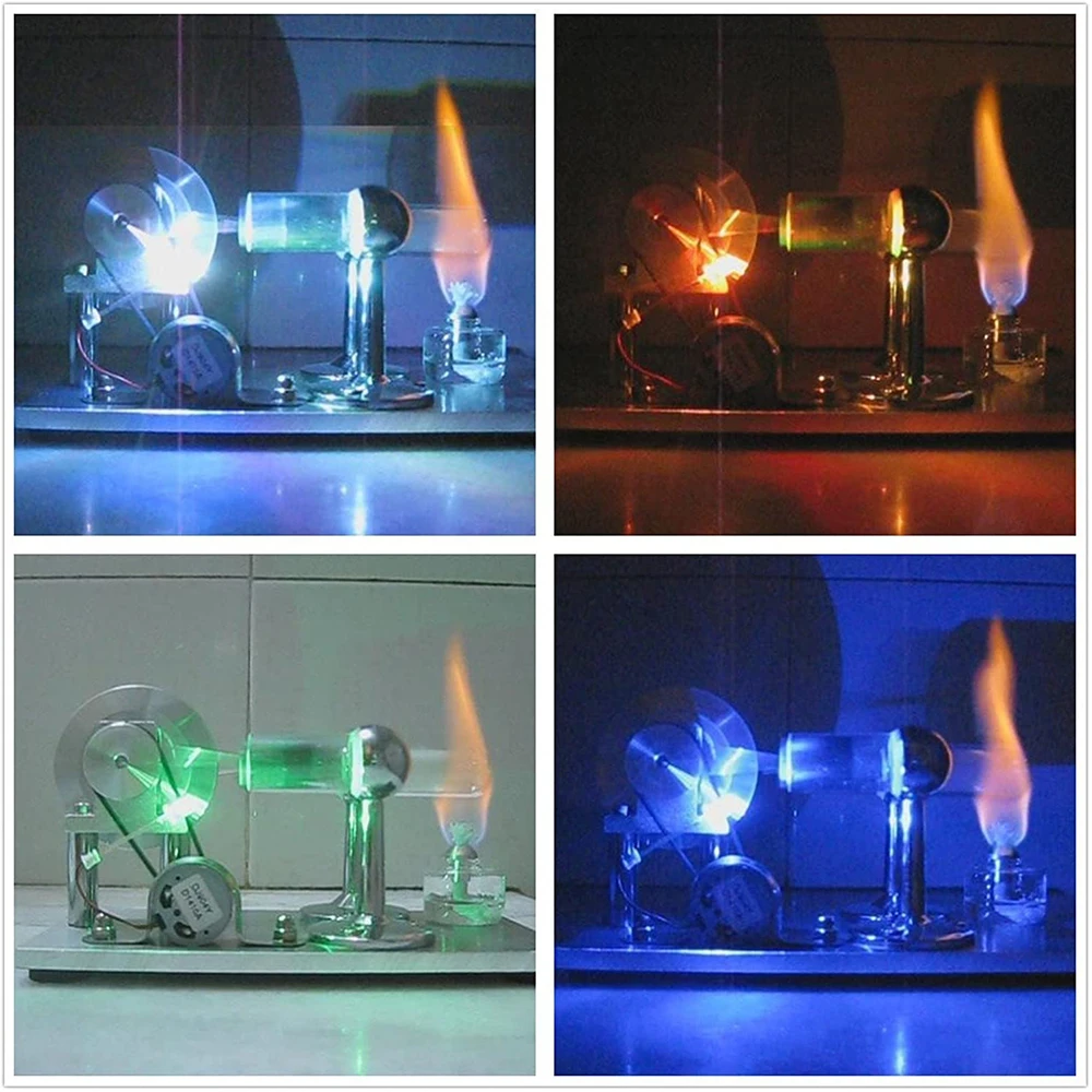 

KKmoon Hot Air Stirling Engine Motor Colorful LED Flywheel Education Toy Electricity Power Generator Model Power Tools