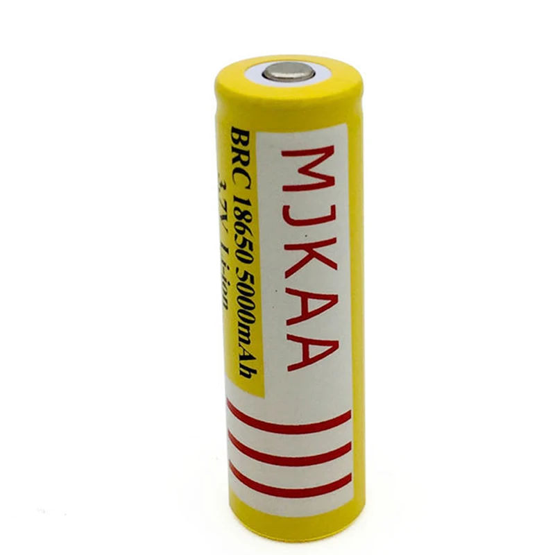 MJKAA 4 шт. 100% новый BRC18650 5000 мАч 18650 3 7 в желтый перезаряжаемый литий ионный