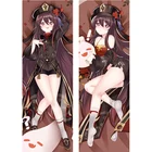 Двусторонняя наволочка для подушки для обнимания Game Genshin Impact Hutao Dakimakura, наволочка для подушки из персиковой кожи Otaku