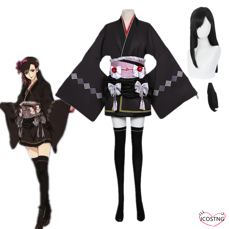 Костюм для косплея из аниме Последняя Фантазия 7 ремейк Tifa Lockhart Короткое Кимоно