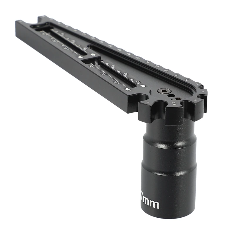 

Multi-Function Tuning Rod Tie Rod Ball End Wrench Screw Measurement Tire Wrench 17mm Adapter Hexagon Socket