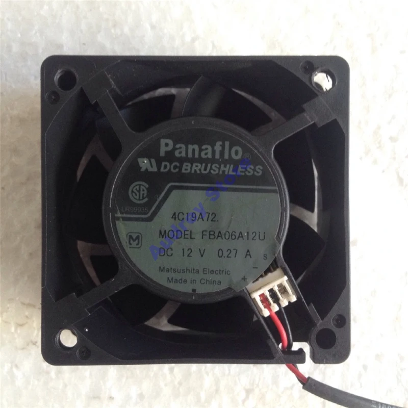 

FBA06A12U DC12V 0.27A3.24W 6025 большой объем воздуха вентилятор 4900 об/мин 23.3CFM воздуходувка