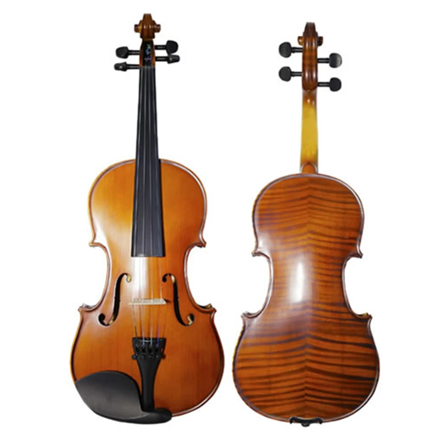 SeveAngel Solid Wood Violin 4/4 3/4 1/4 1/8 Craft Stripe Violino Fiddle Stringed Music Instrument for Beginner Students | Спорт и