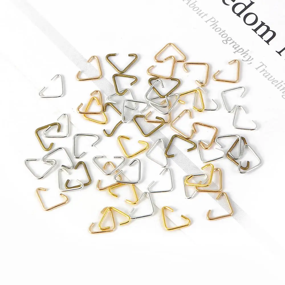 100 шт./20 шт. 6x10 мм треугольные застежки молния петли соединительные кольца