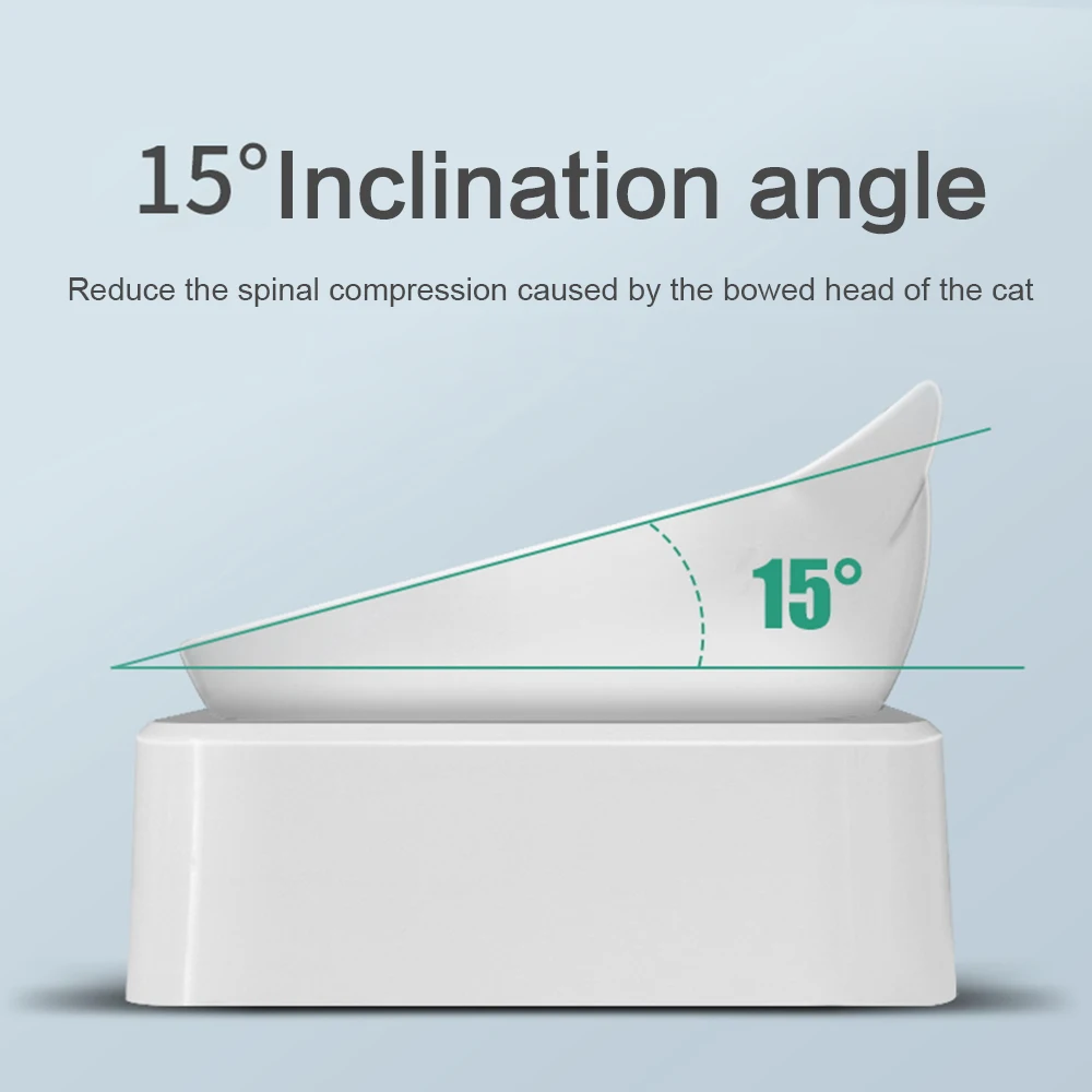 Двойной Порты и разъёмы миска для кормления домашних животных Пластик двойной