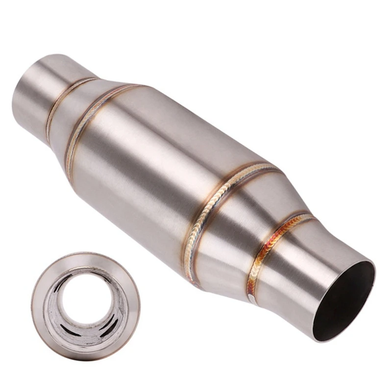 

Motorcycle Exhaust Pipe Muffler Expansion Chamber Catalyst Noise-Cancelling for CQR Kawasaki Honda Yamaha Modified