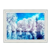 diamond painting landscape full round drill 5d diy embroidery winter scenery mosaic art picture rhinestone home decor great gift