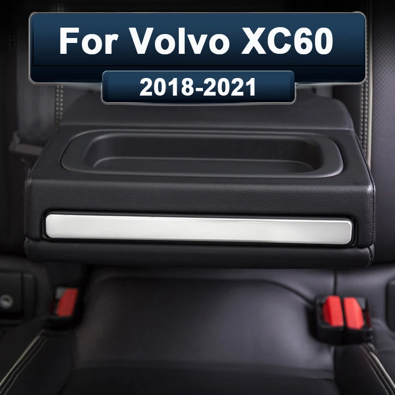 Для Volvo XC60 2018 2019-2021 Нержавеющая Сталь автомобильный внутренний держатель для