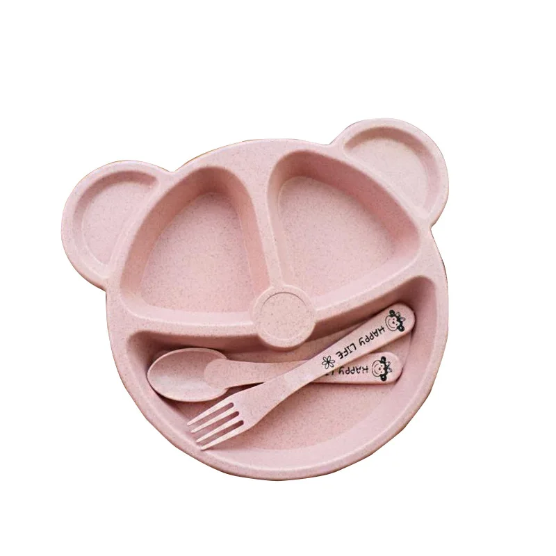 Набор посуды Bear's dinner plate оригинальная домашняя посуда детский поддон для
