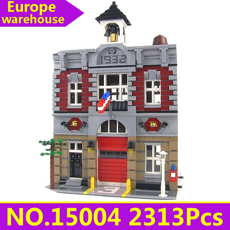 15004 Lepinblocks City Street View Creator Expert House строительные блоки набор кино архитектура замок игрушки для детей King Bricks - Цвет: 15004