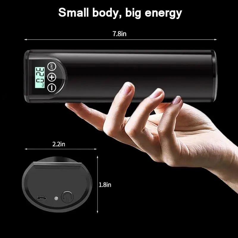 Precio AOZBZ-bomba De Aire Portátil Recargable, Inflador De Neumáticos Inalámbrico, Compresor Digital, Bomba De Llanta Para Coche, 12v, 150PSI