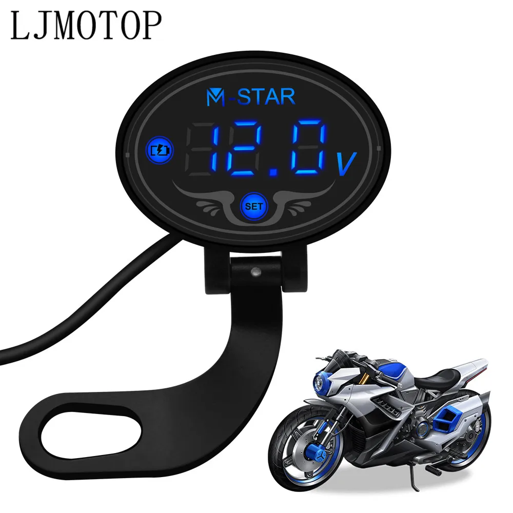Водонепроницаемый цифровой измеритель напряжения с ЖК дисплеем для Aprilia RSV