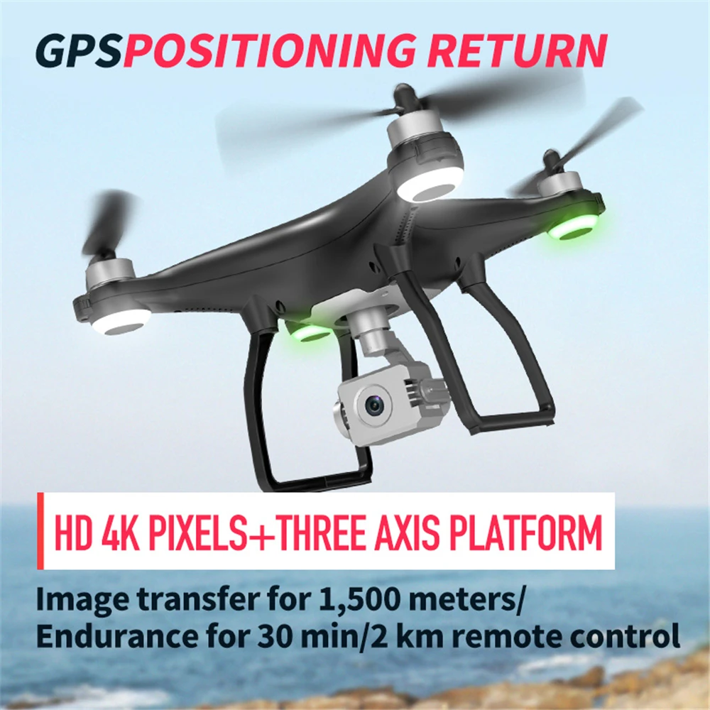 

X35 Drone GPS WiFi 4K HD Camera Professional RC Quadcopter Brushless Motor Drones 3-Axis Gimbal Stabilizer 26 minute flight