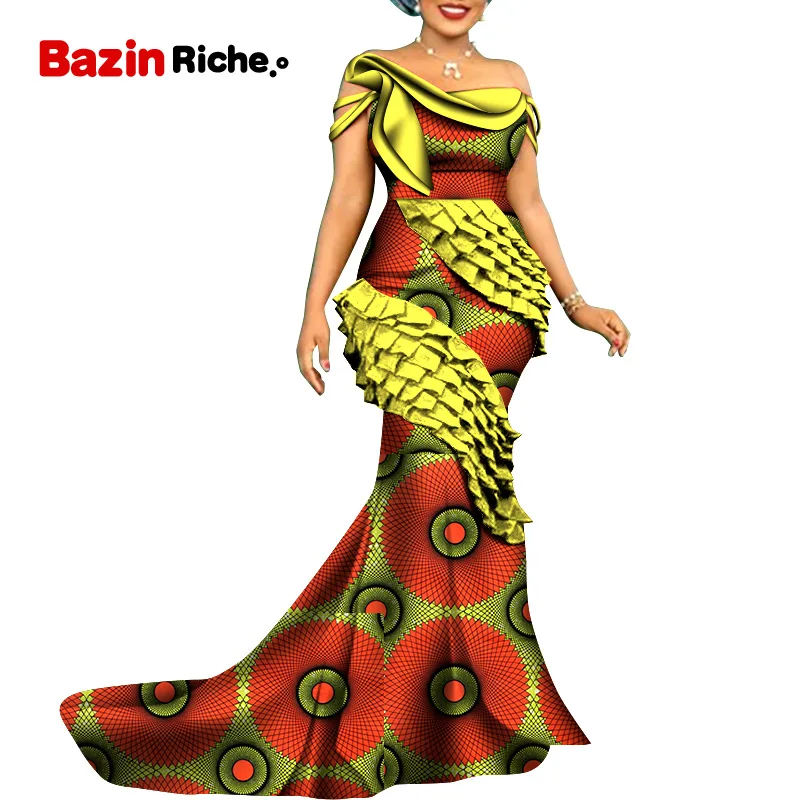 

African Print Dresses Women Party WY8806