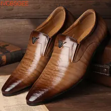 Brand Men Oxfords Shoes British Style Men Leather Business Formal Shoes Dress Shoes Men Flats Top Qu
