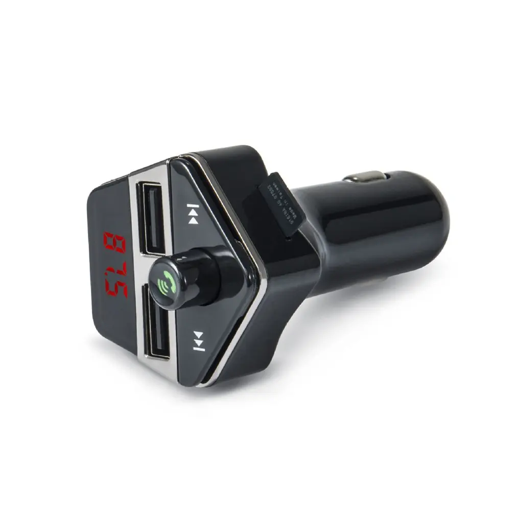 

Mini Car MP3 Hansfree FM Transmitter 3.1A Dual Ports USB Charger Music Player Support TF Card U-disk