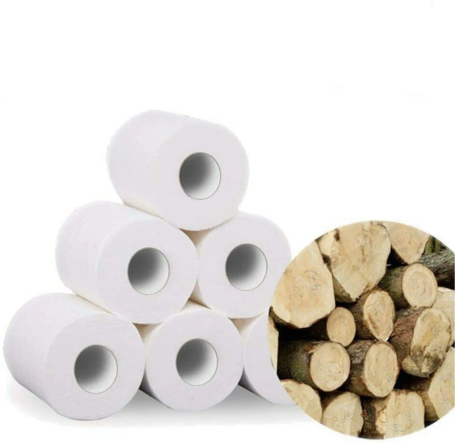 10 рулонов белая туалетная бумага рулон шелковистая гладкая мягкая Премиум 4