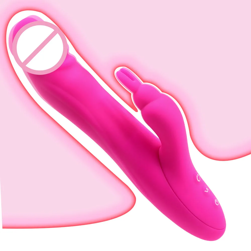 Вращающийся на 360 градусов фаллоимитатор для точки G кролик вибратор секс-игрушка