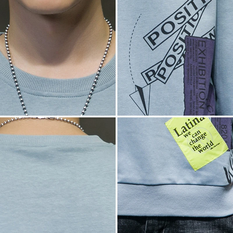 

Korean Harajuku Men Swearshirts Hip Hop Oversize Man Hoodies 2020 New Arrival Men's Autumn Cotton Sweatshirts