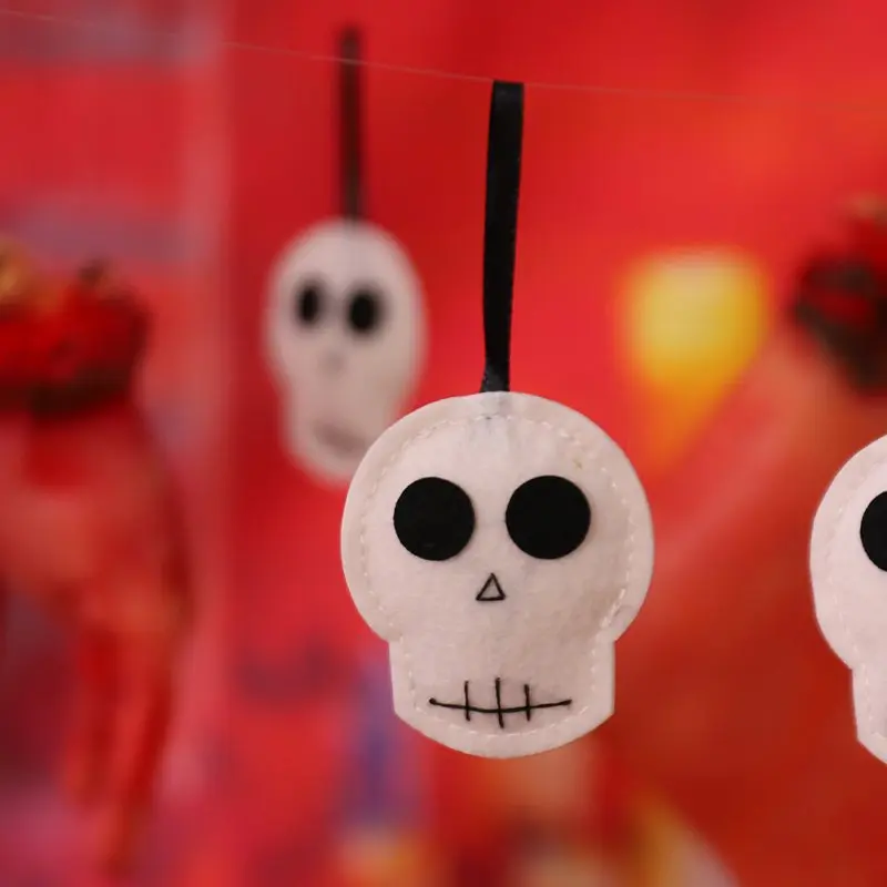 Новый Хэллоуин подвесной череп Декор Дом бар домашний сад жуткий Череп Подвесные