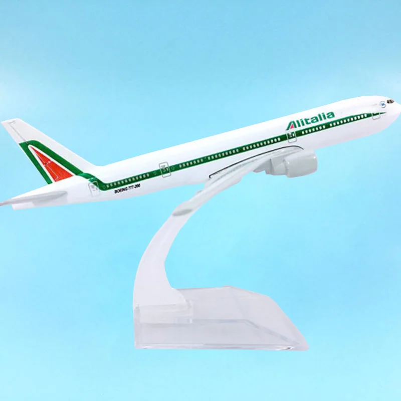 1:400 Alitalia Италия самолет 777 B777 200 модель игрушки сплав авиалайнер Дисплей подарки