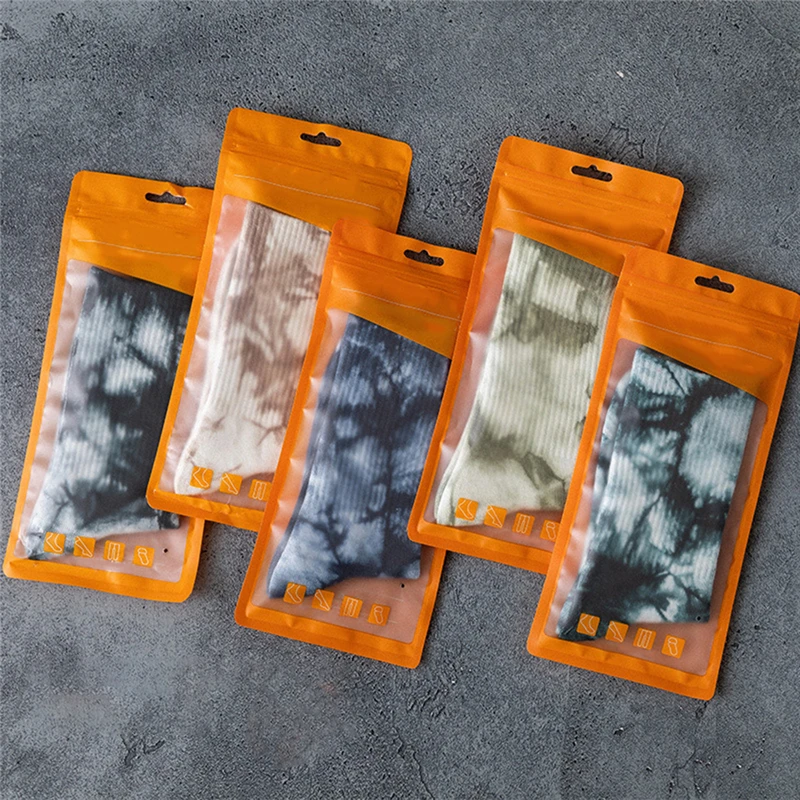 

New Fashion Couples Men And Women Socks Cotton Colorful Vortex Tie-dye Harajuku HipHop Skateboard Funny Happy Weed Tube Socks