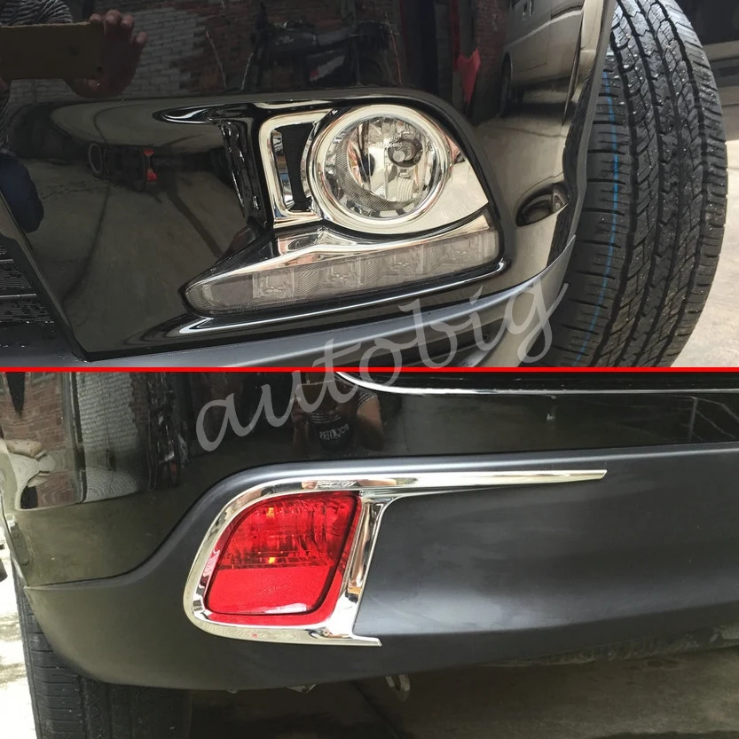 Передний + задний противотуманный светильник хромированная крышка окружает для