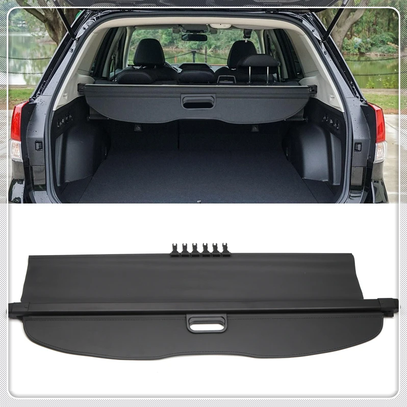 Для Subaru Forester, чехол для груза, защитный чехол, задний багажник, багаж, посылка, полка, покрытие, черный, автомобильные аксессуары