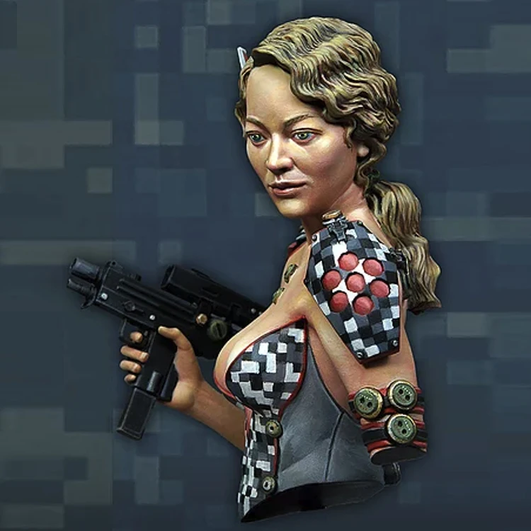 Комплект бюста из смолы в сборе 1/12 Женский воин|Наборы для сборки моделей| |