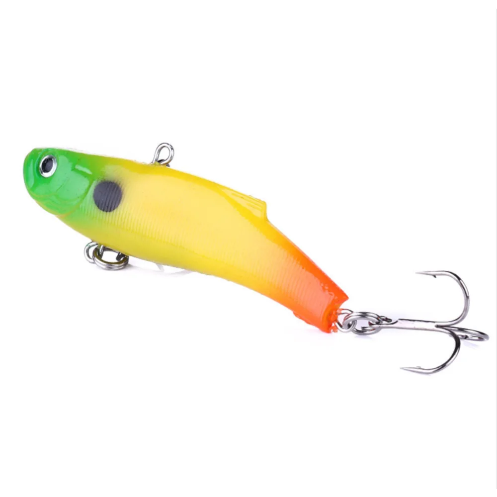 

1pcs VIB Ice Fishing Lure Soft Lead Bait Pesca 7cm 17g Isca Artificial Bait Sinking Wobbler Winter Fishing Tackle Jigging