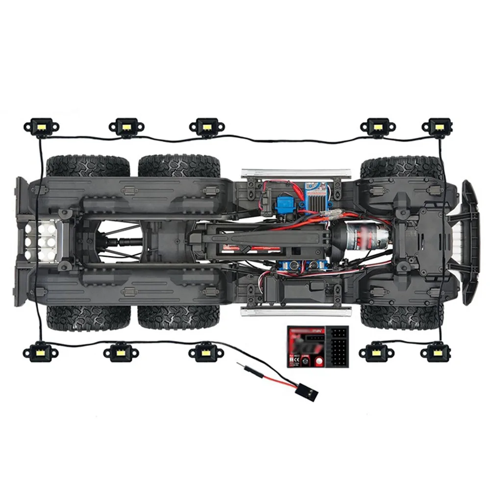 Колесная лампа для бровей колесная арка 1/10 TRAXXAS TRX6 G63 6x6 водонепроницаемый