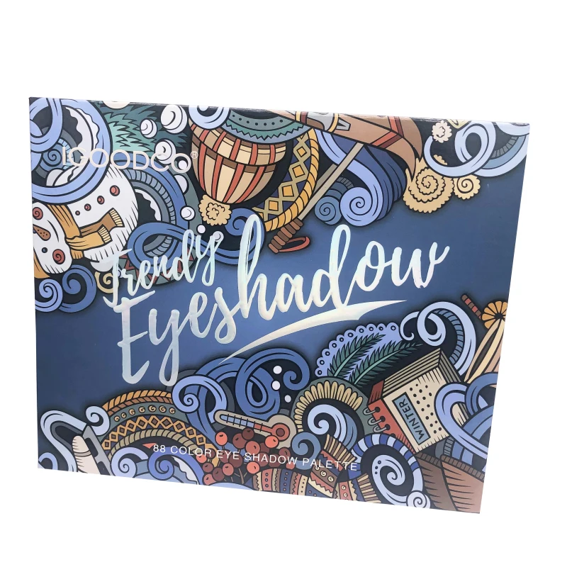 Высокое качество Водонепроницаемый 88 Цвет глаз тени для век матовое стекло с