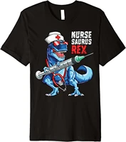 nursesaurus t rex t shirt nurse saurus nursing gift graphic men top t shirts camisa tops tees cotton classic