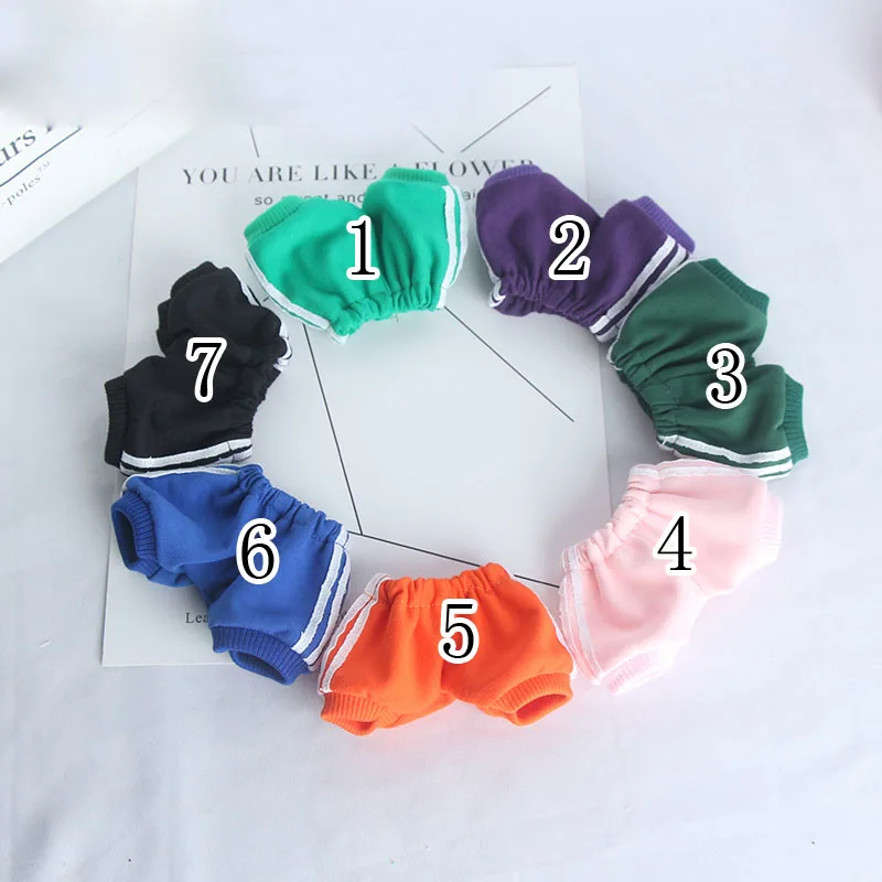 

Handmade baby clothes exo doll clothes 20cm bodysuits sports pants with white edge pants doll accessories