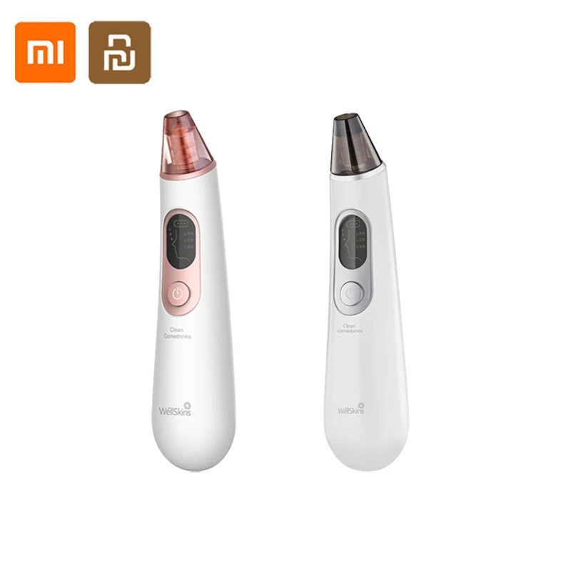 

Xiaomi Youpin Wellskins Electric Blackhead Cleaner Meter Acne Remover T Zone Face Nose Cleaner Suction Facial SPA Facial Care