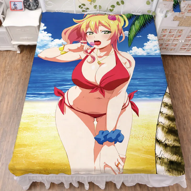 Offerte 150x200cm Coscase Anime La Mia Prima Fidanzata è Un Personaggio Gal Yame Yukana Lenzuolo In Fibra Di Latte E Coperta Di Flanella Trapunta Estiva